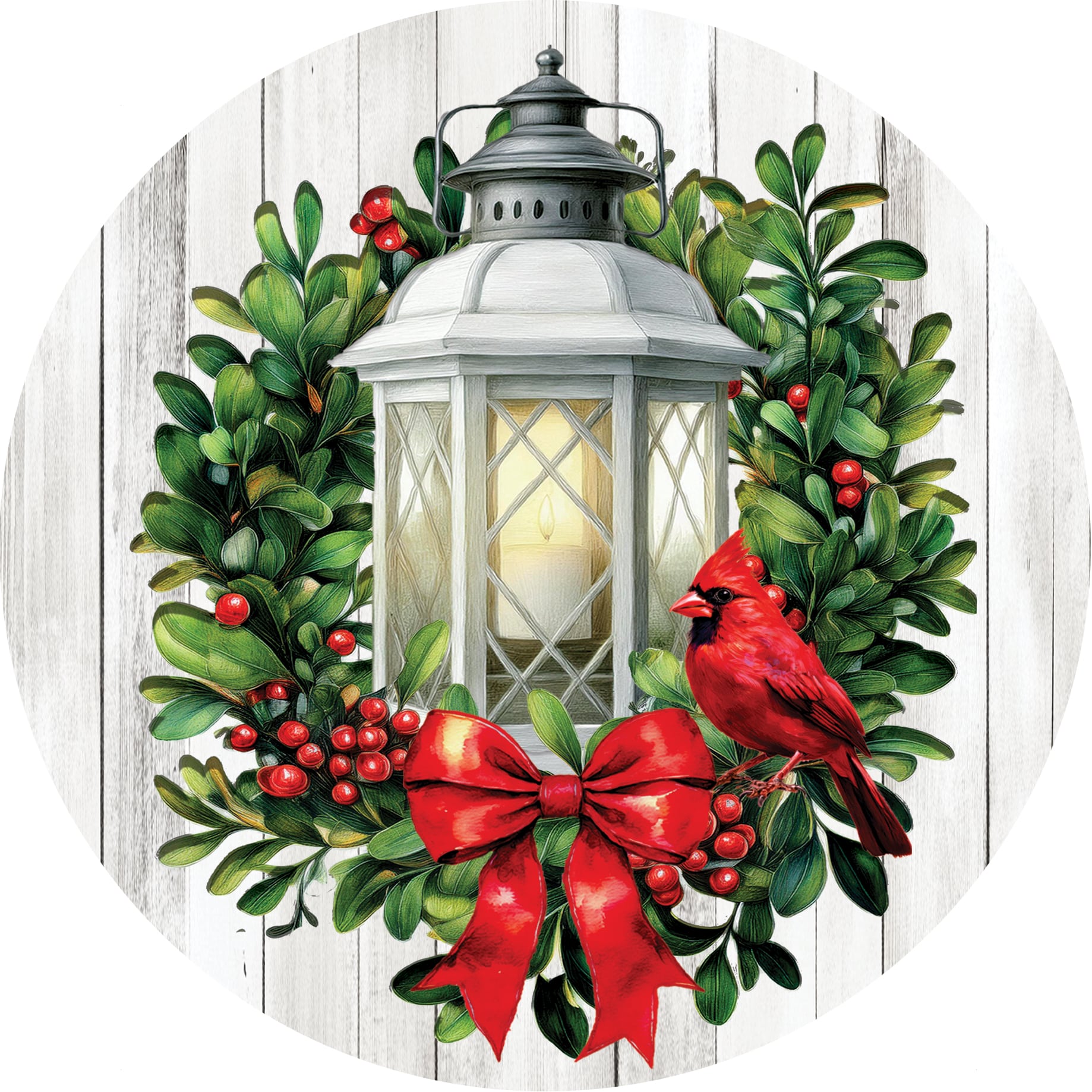 Cardinal Lantern-Accent Magnet