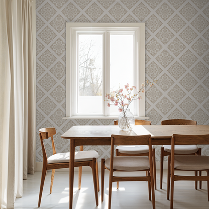 Thrifted Meadow (Tan) Wallpaper