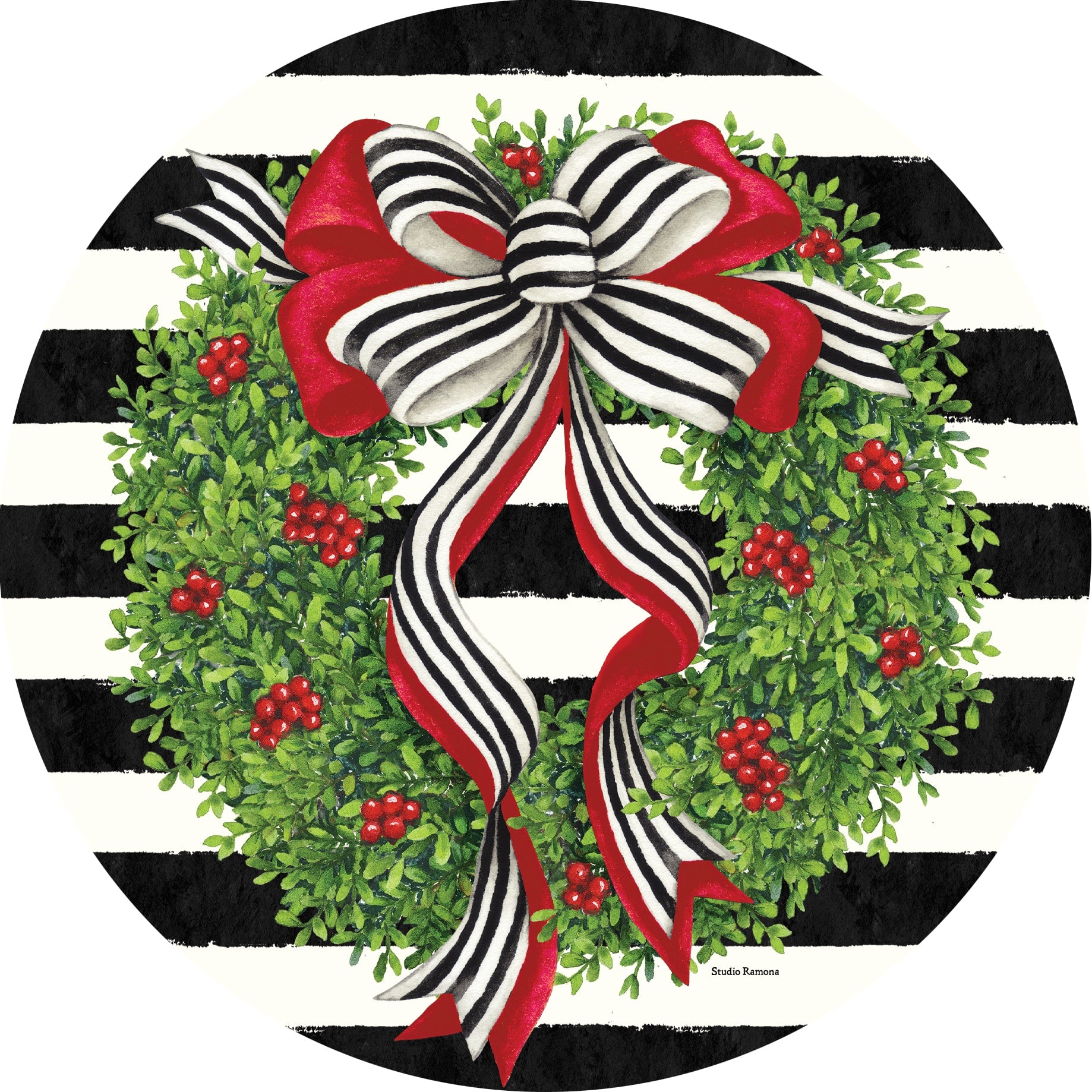 Holiday Stripes-Accent Magnet