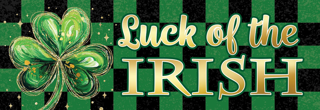 Signature Sign-Checkered Shamrock