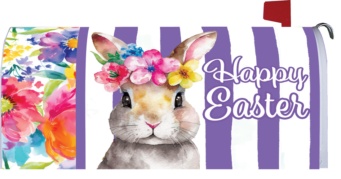 Floral Bunny-Mailbox Makeover