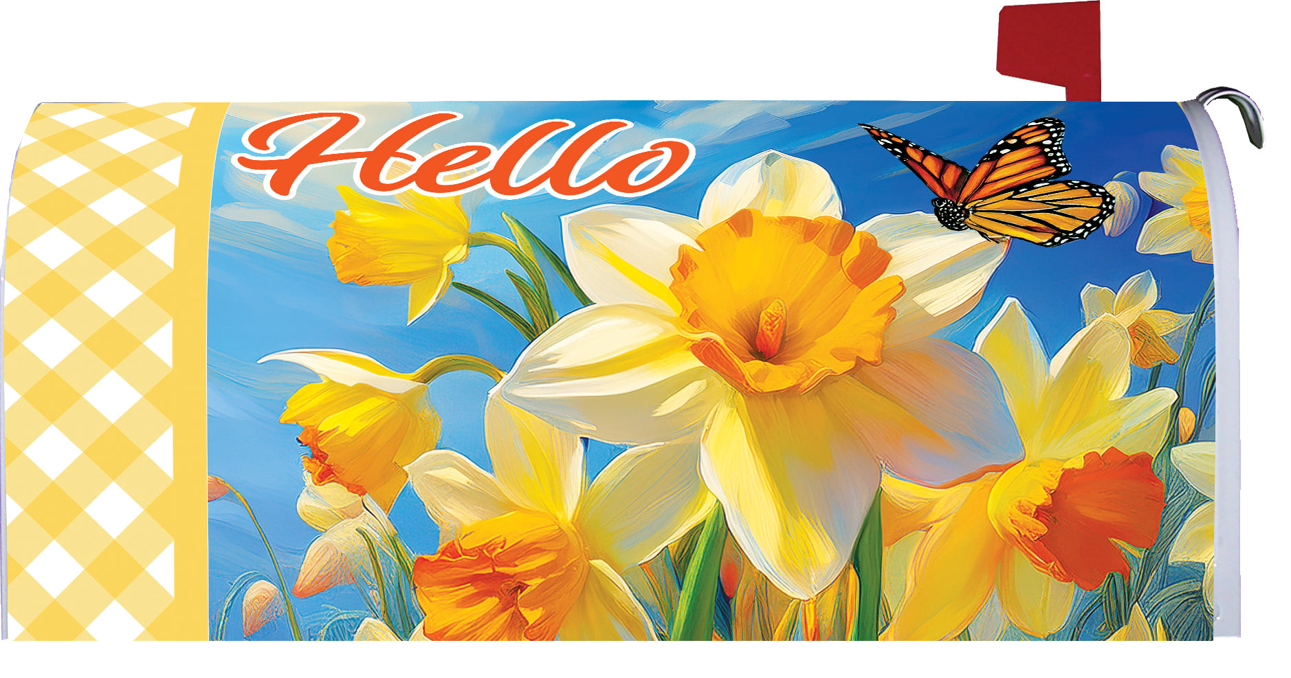 Daffodils and Butterfly-Mailbox Makeover