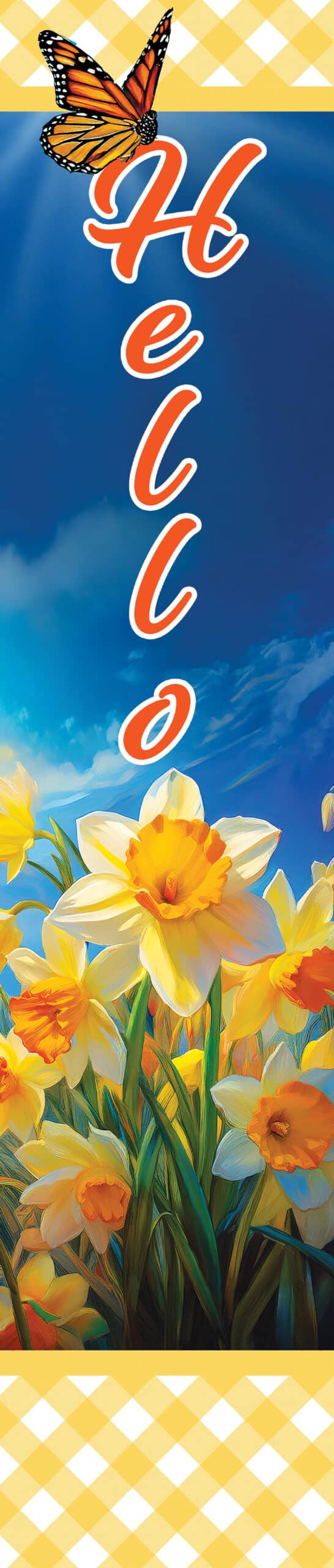 Yard Expression-Daffodils and Butterfly