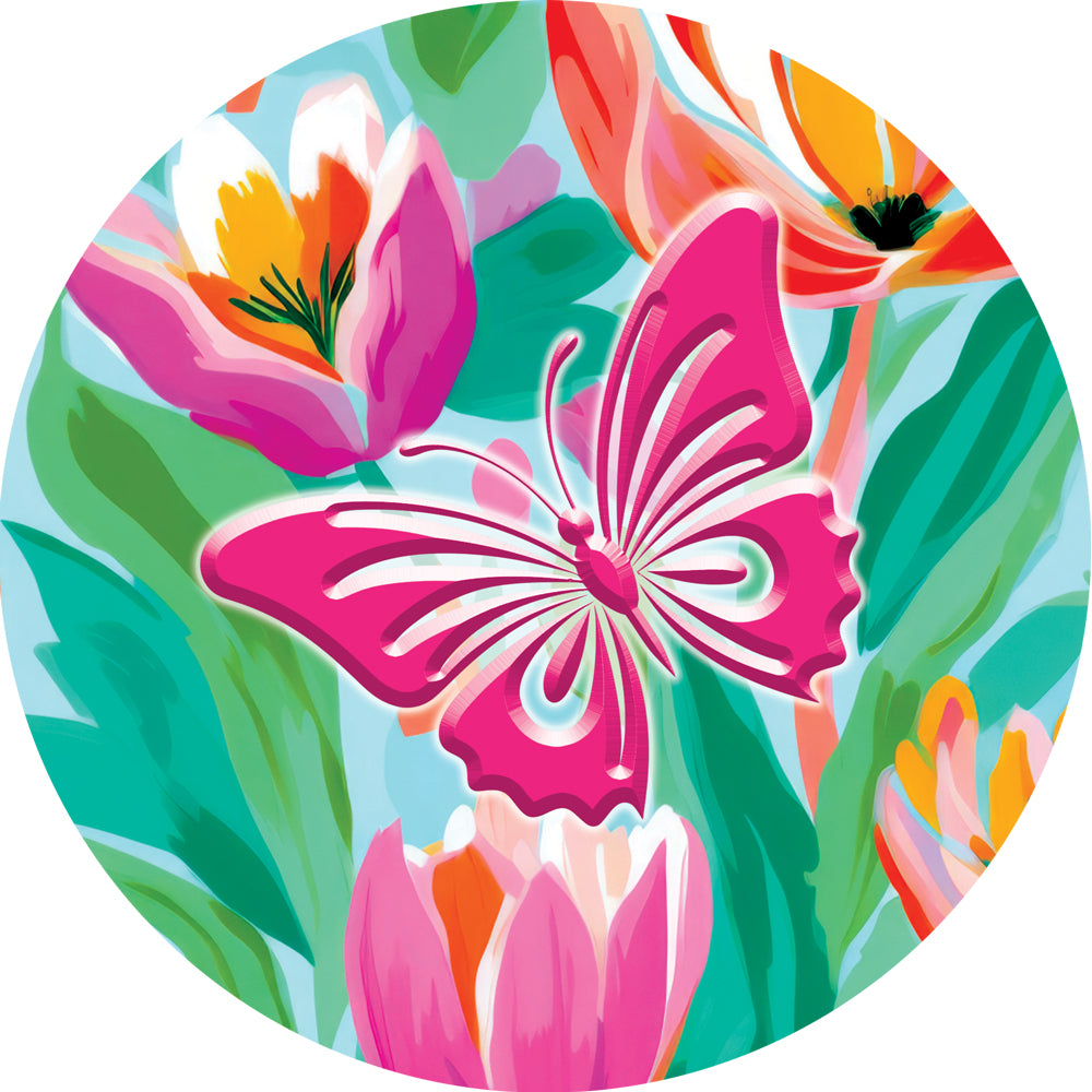 Vibrant Flowers-Stepping Stone