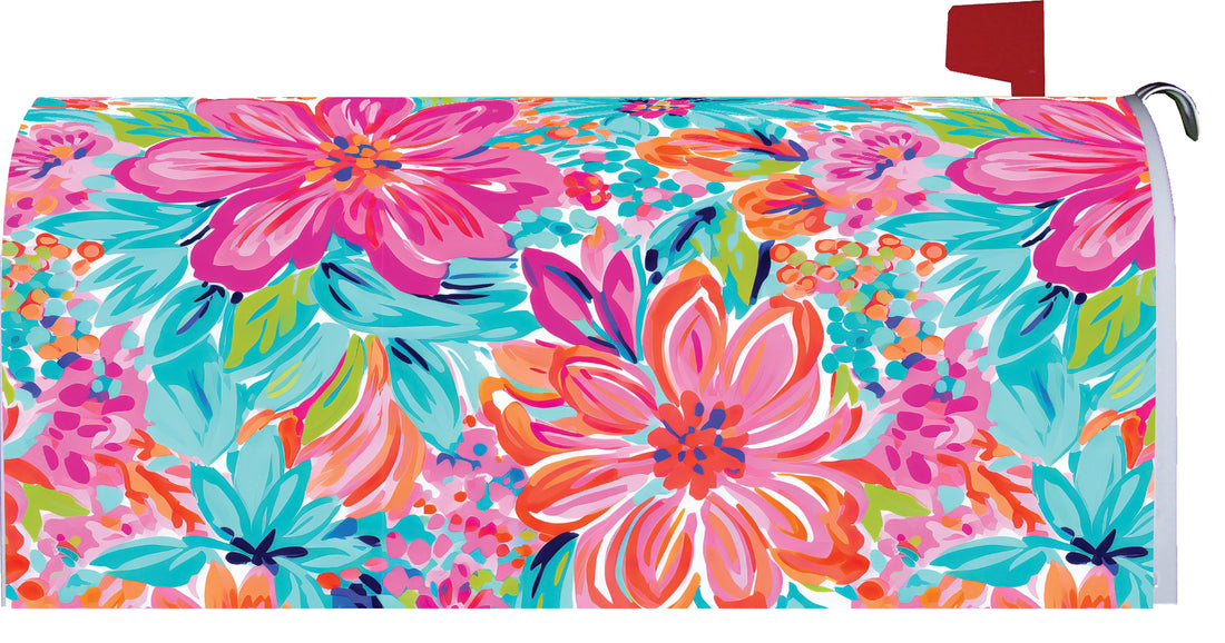 Pink and Orange Medley-Mailbox Makeover