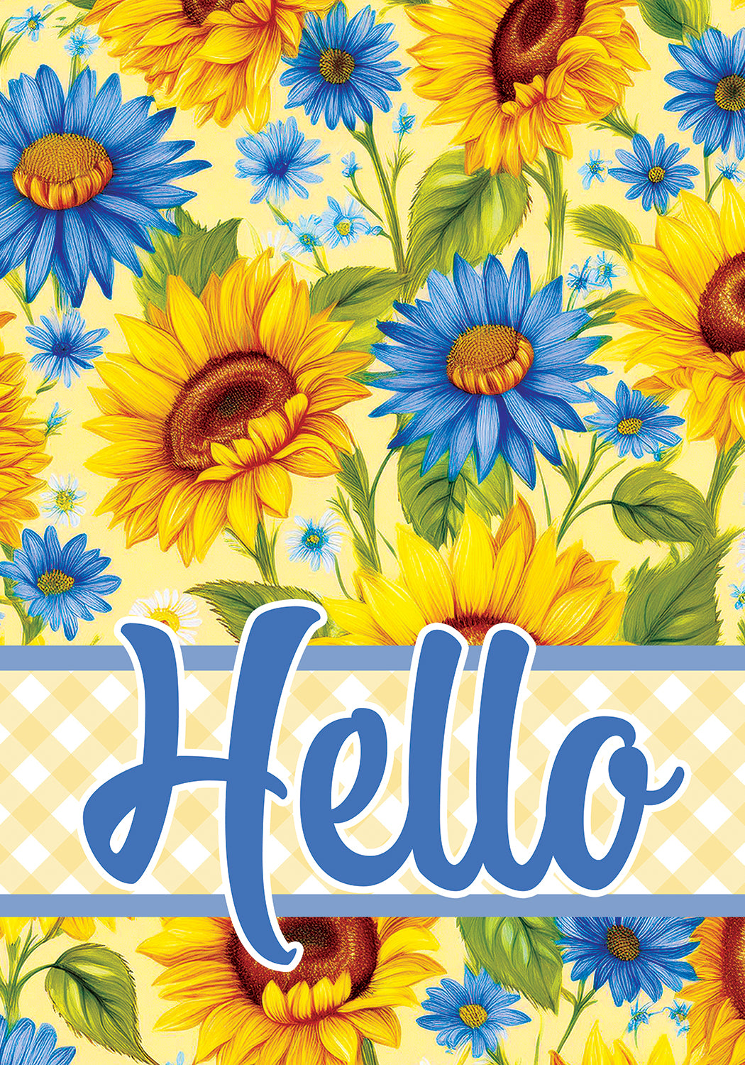 Sunflowers and Daisies-Flag