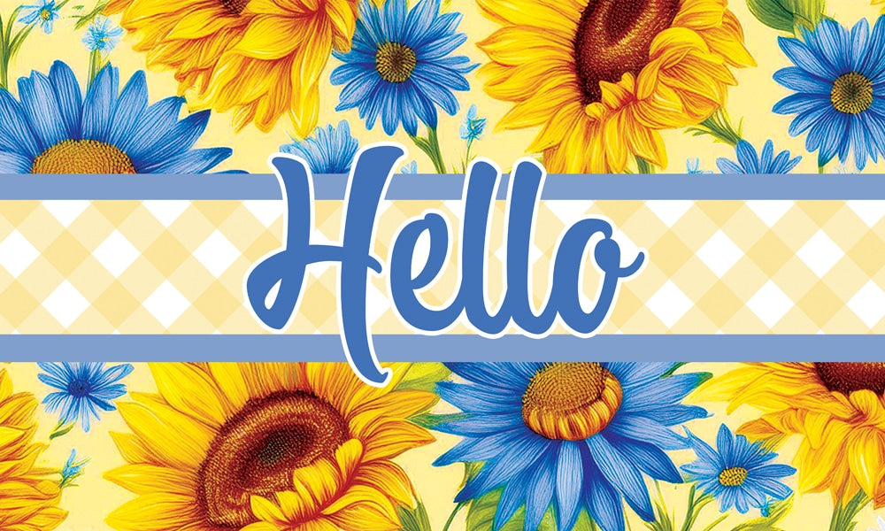 Floor Mat-Sunflower and Daisies