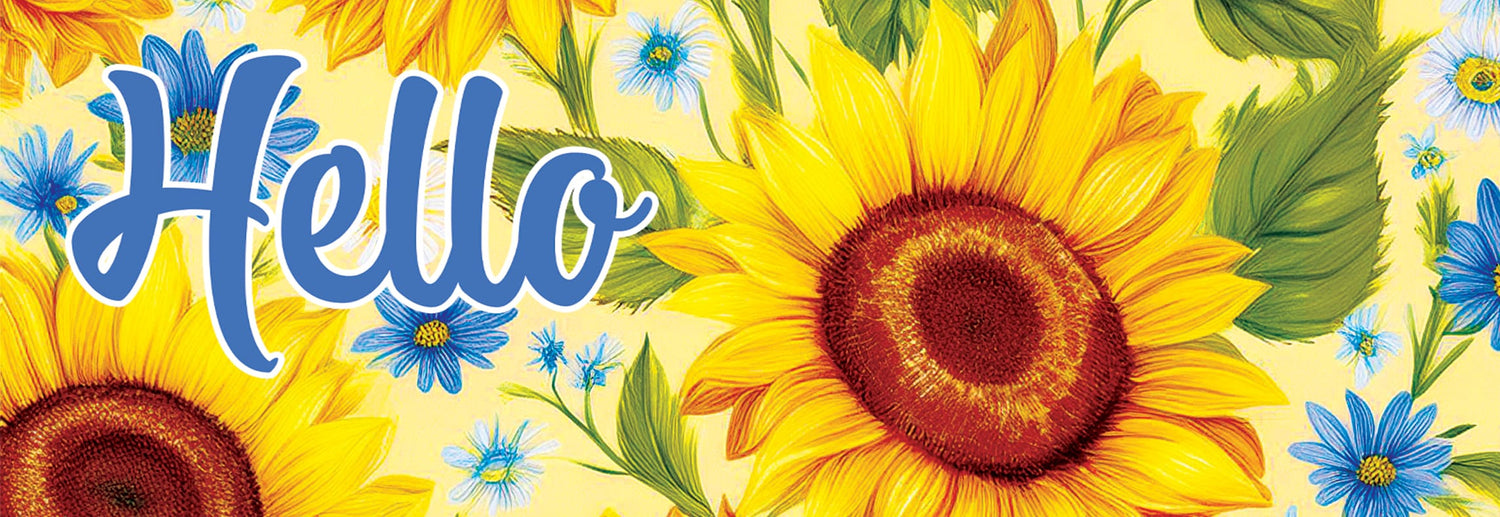 Signature Sign-Sunflower and Daisies