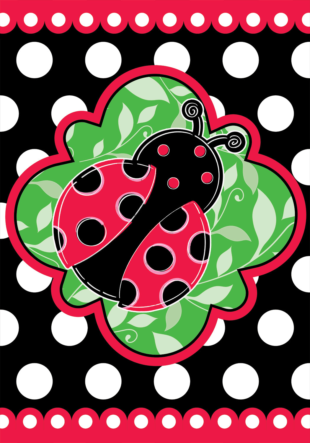 Spotted Ladybug-Flag
