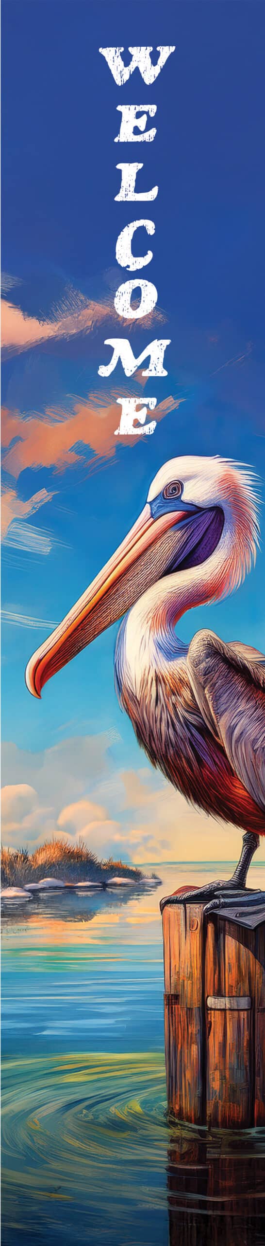 Yard Expression-Pelican on Post