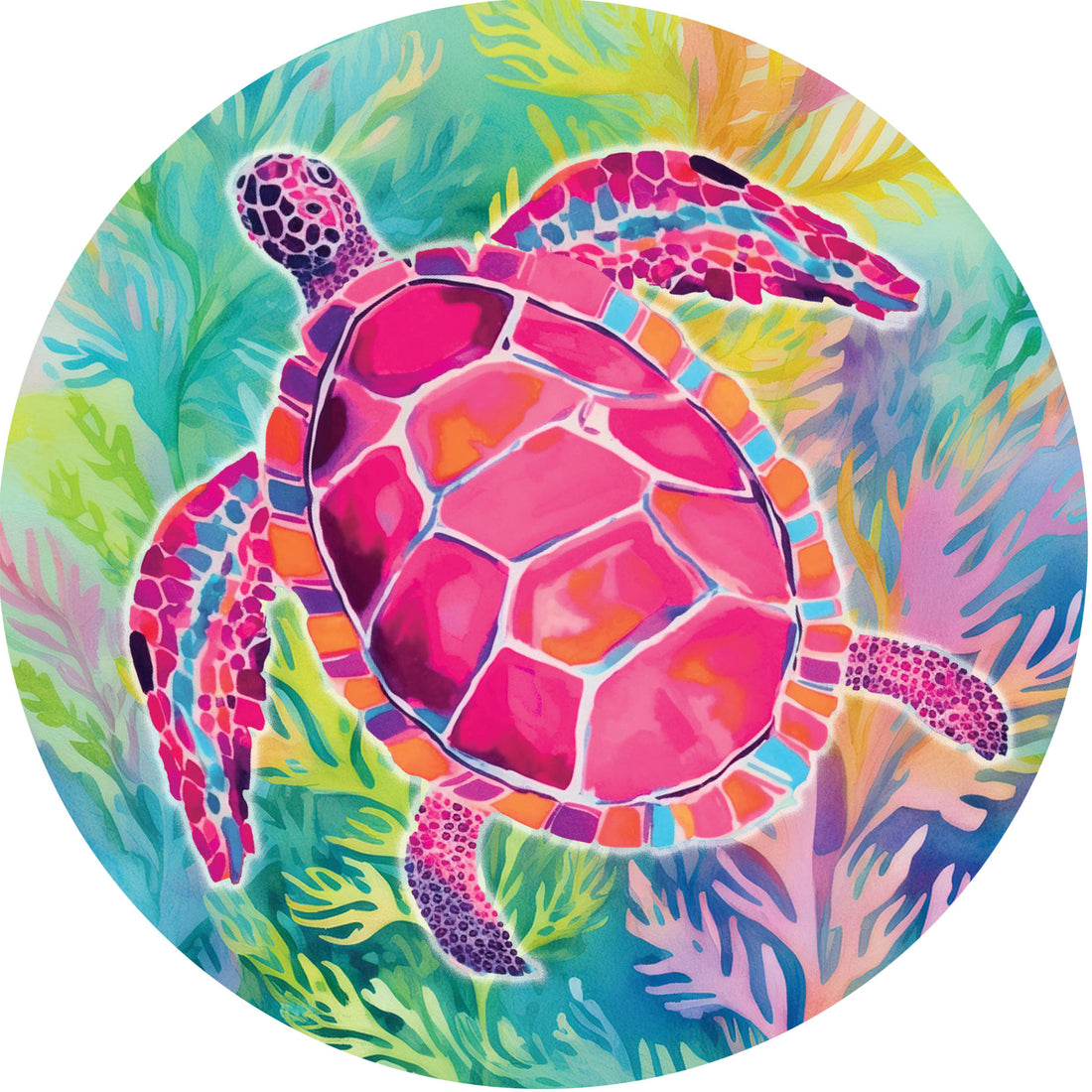 Watercolor Turtles-Accent Magnet
