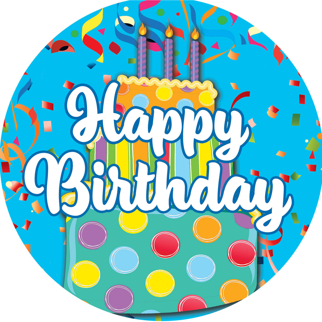 Happy Birthday-Accent Magnet