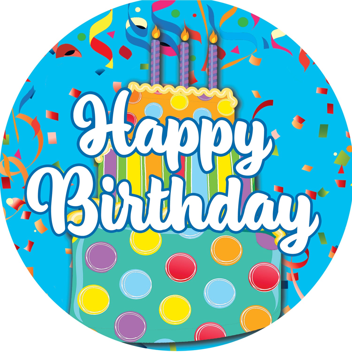 Happy Birthday-Accent Magnet