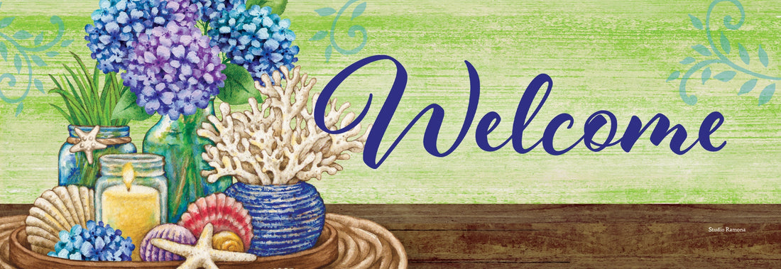 Signature Sign-Hydrangeas Still Life