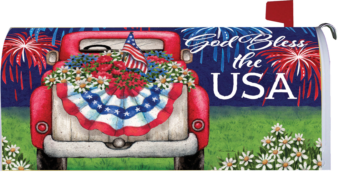 Patriotic Truck-Mailbox Makeover