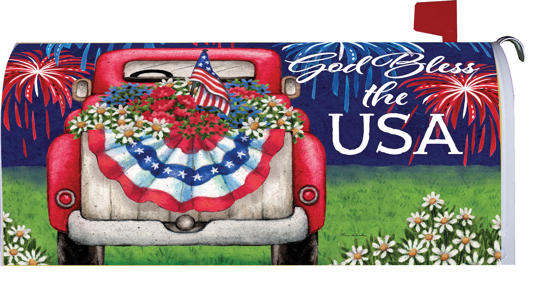 Patriotic Truck-Mailbox Makeover