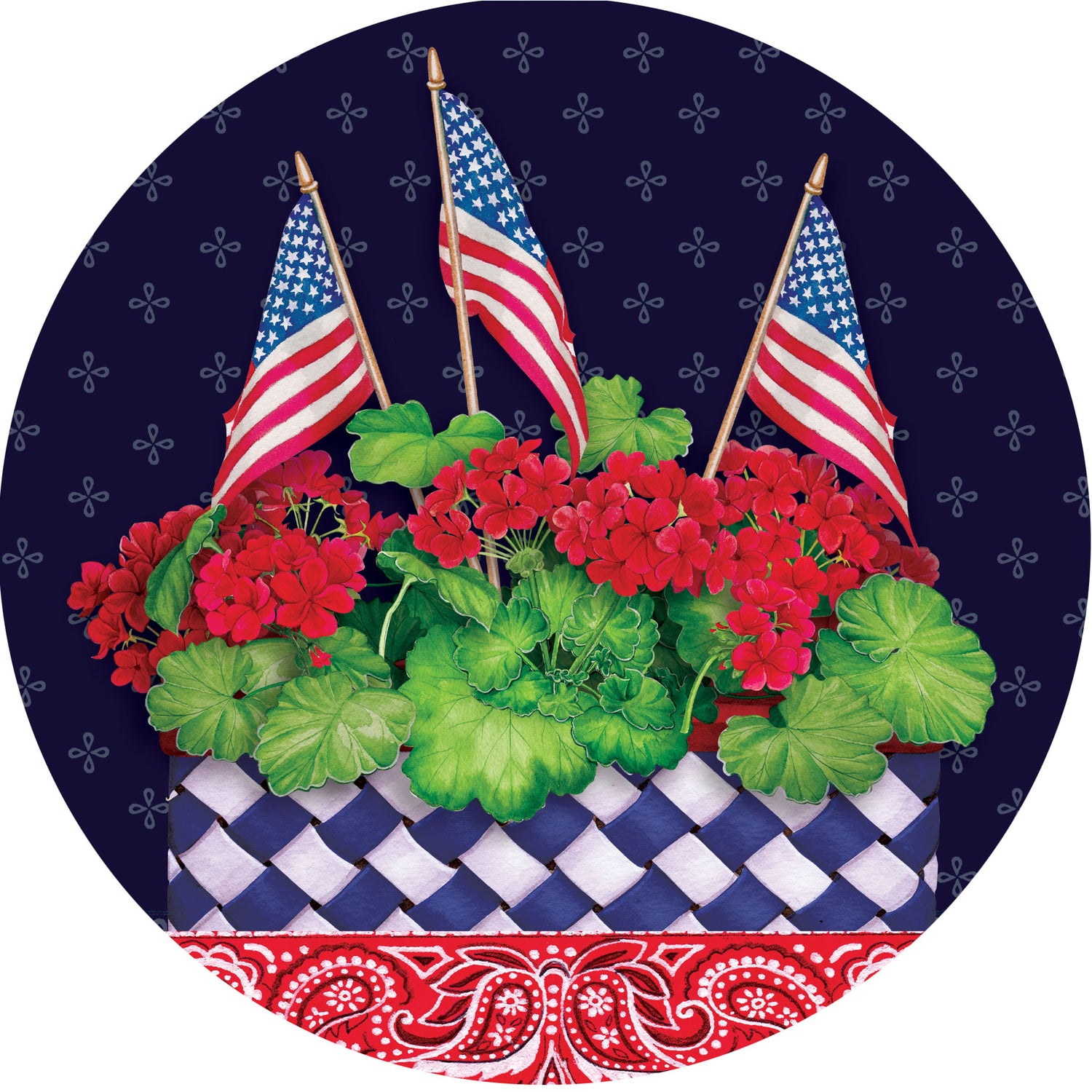 Watermelon and Flags-Suncatcher