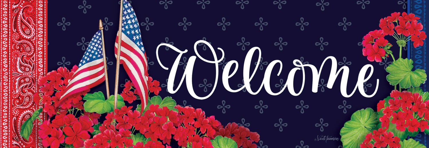 Signature Sign-Watermelon and Flags
