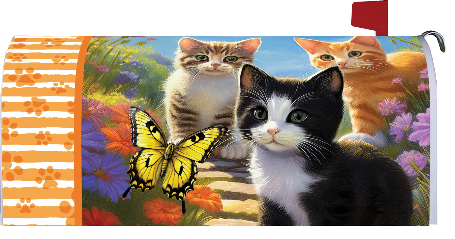 Kittens and Butterflies-Mailbox Makeover