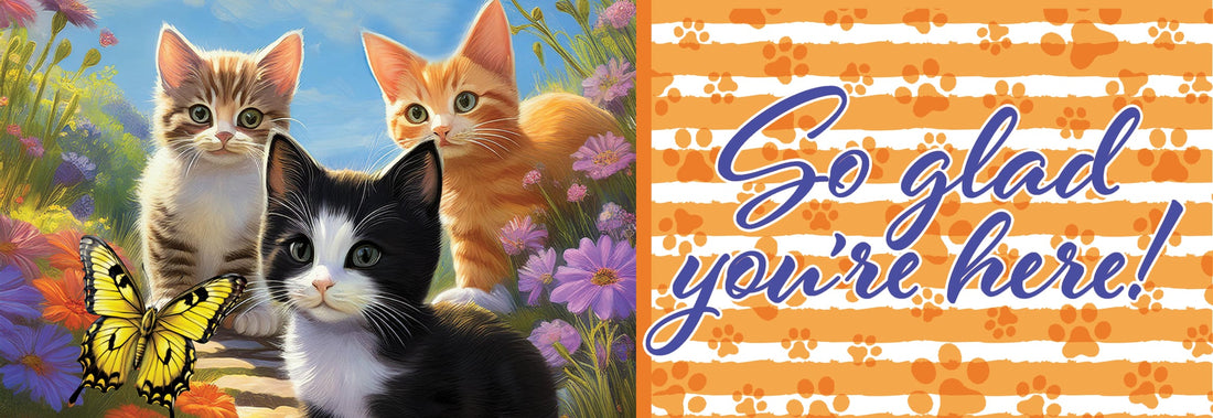 Signature Sign- Kittens and Butterflies