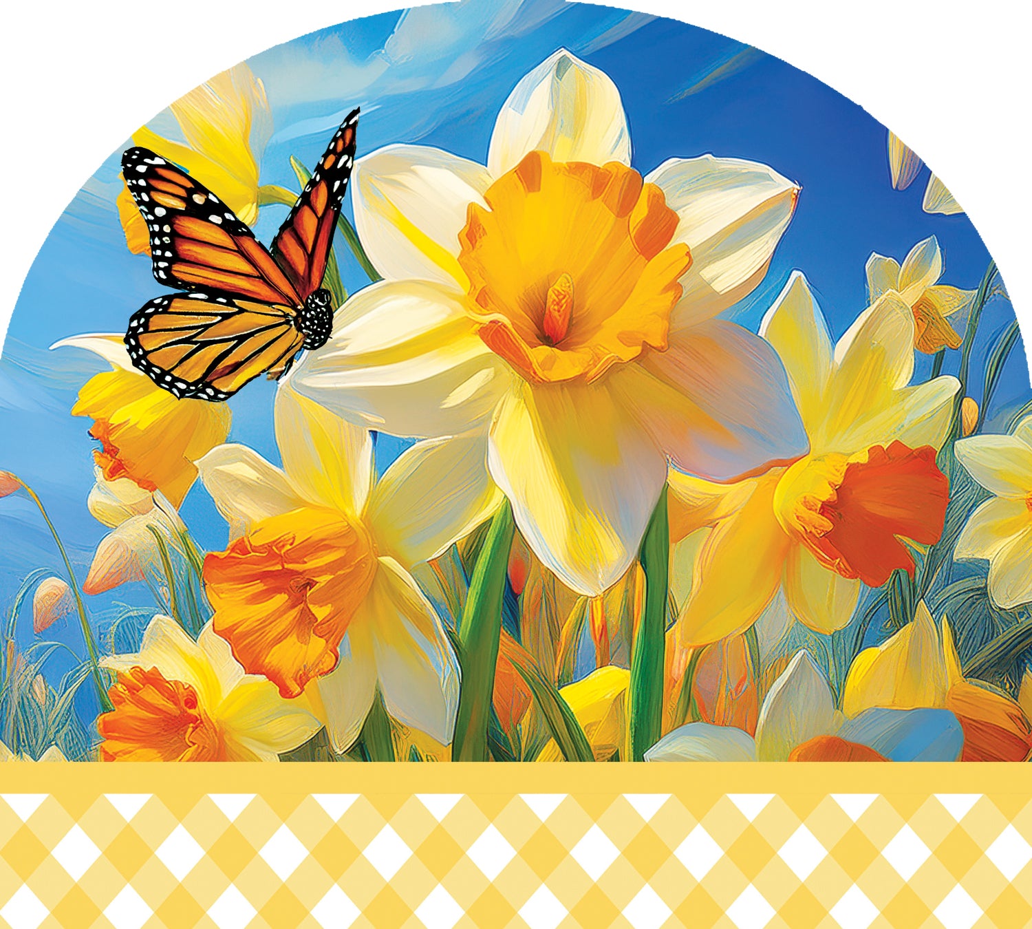 Daffodils and Butterfly-Arbor Mate