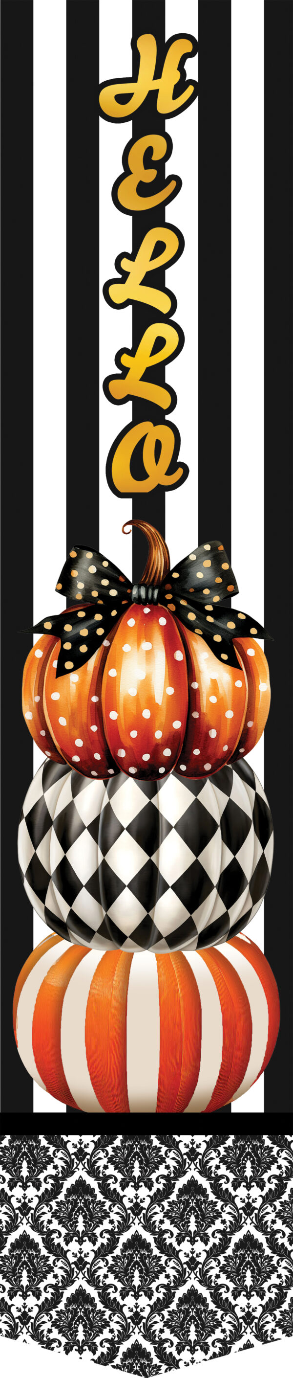 Elegant Pumpkin-Door Expression