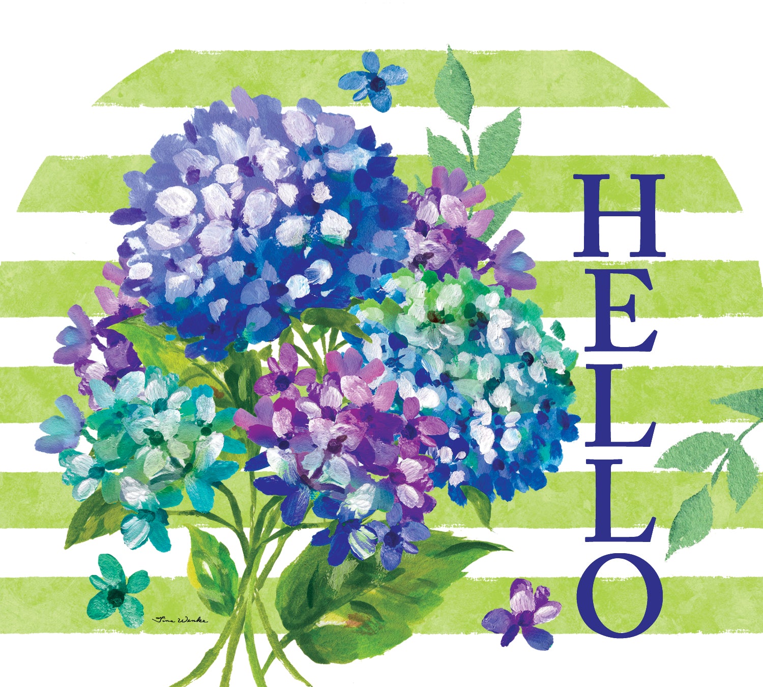 Striped Hydrangeas-Arbor Mate