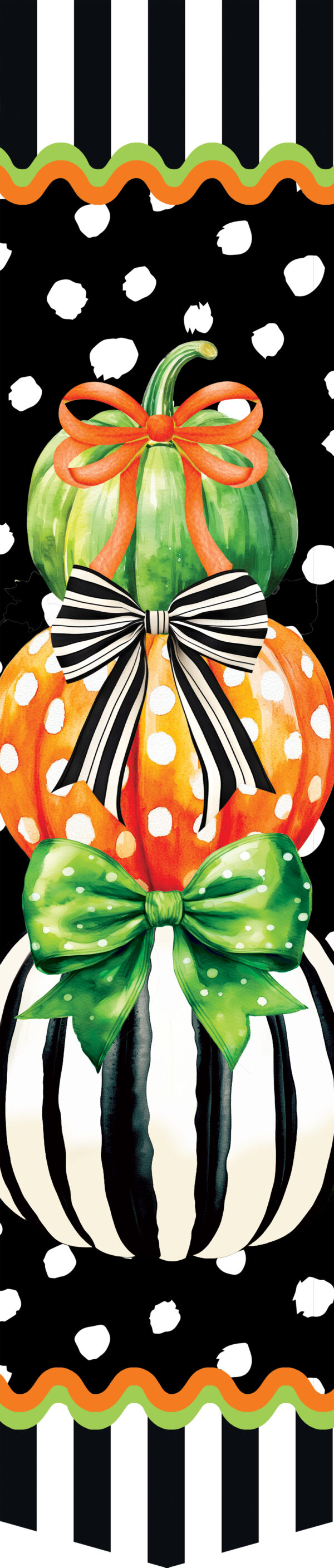 Pumpkin Stripes-Door Expression