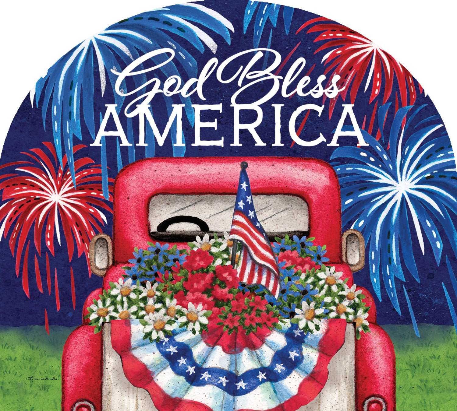 Patriotic Truck-Arbor Mate