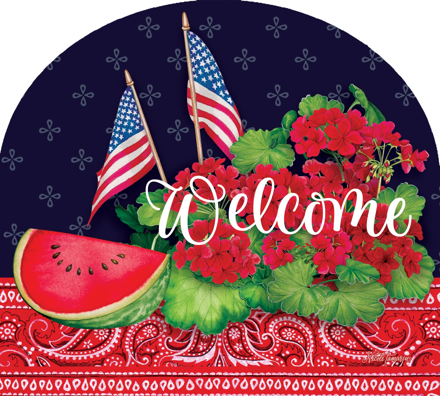 Watermelon and Flags-Arbor Mate
