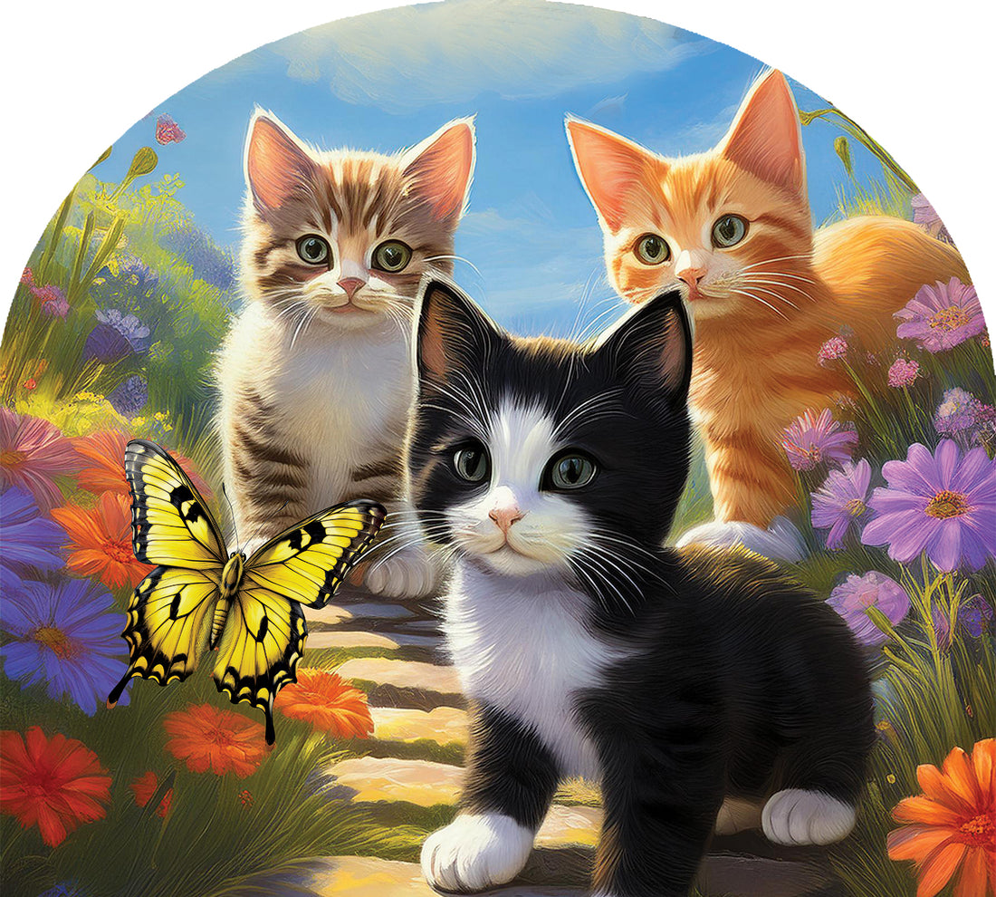 Kittens and Butterflies-Arbor Mate