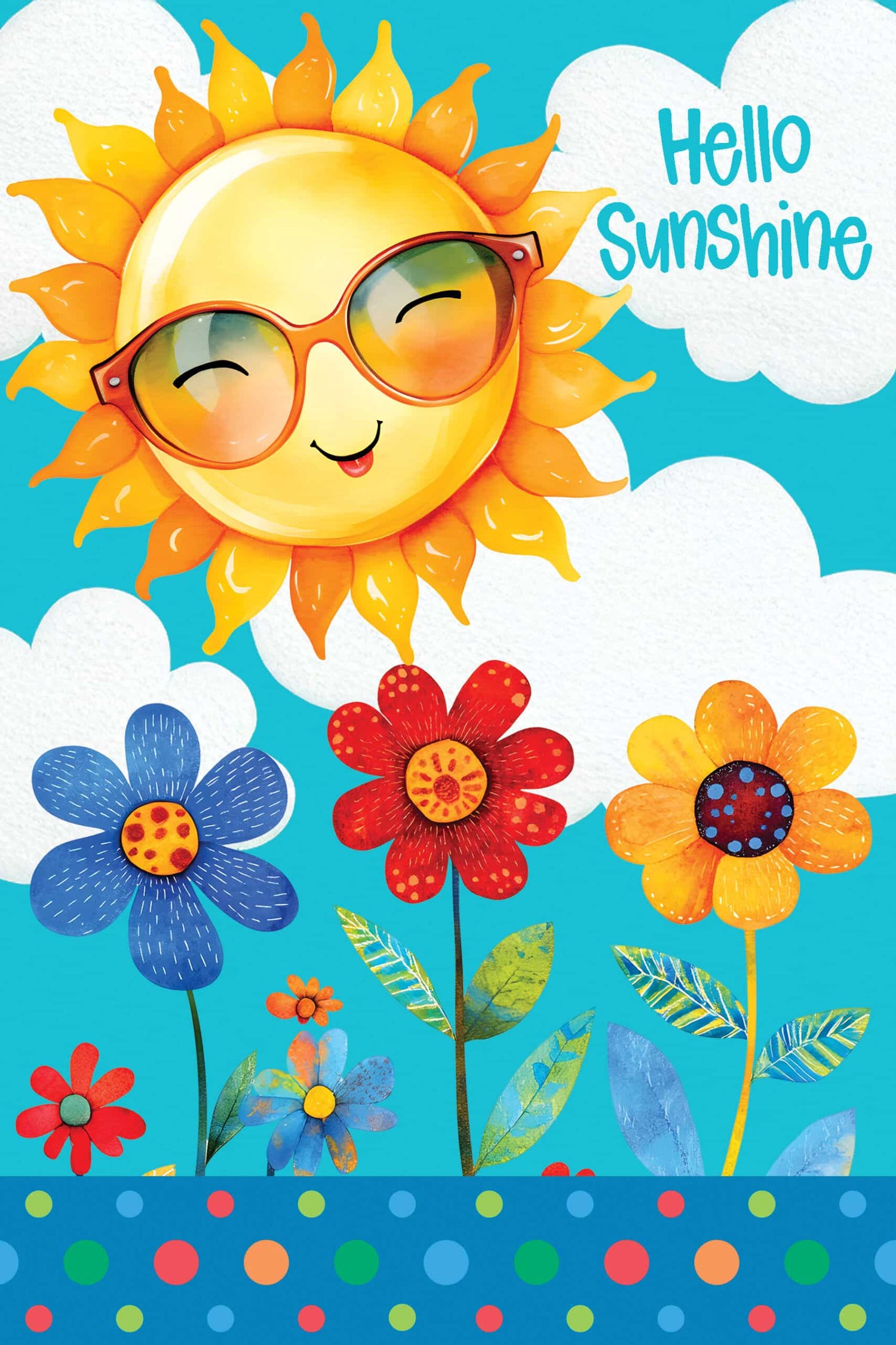 Wind Current Flag-Hello Sunshine