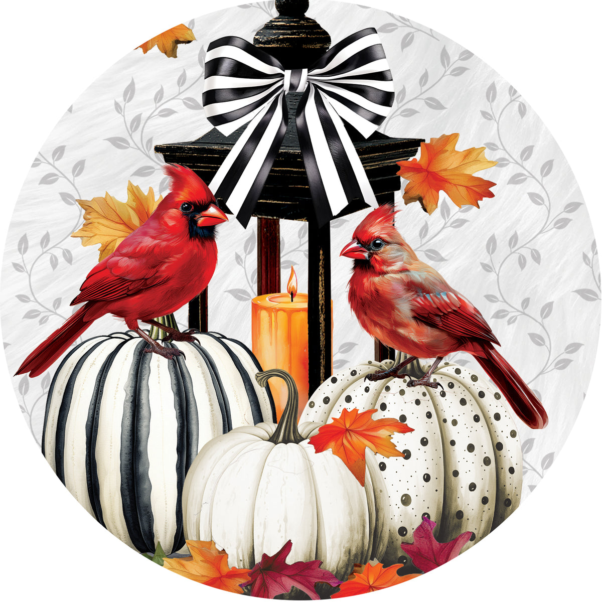 Cardinal Lantern-Suncatcher