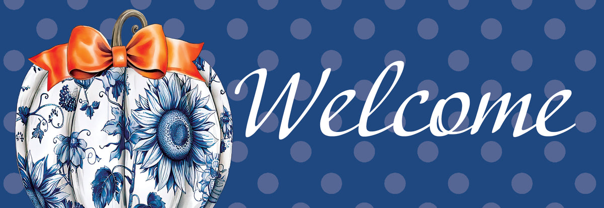 Chinoiserie Pumpkins Trio-Signature Sign