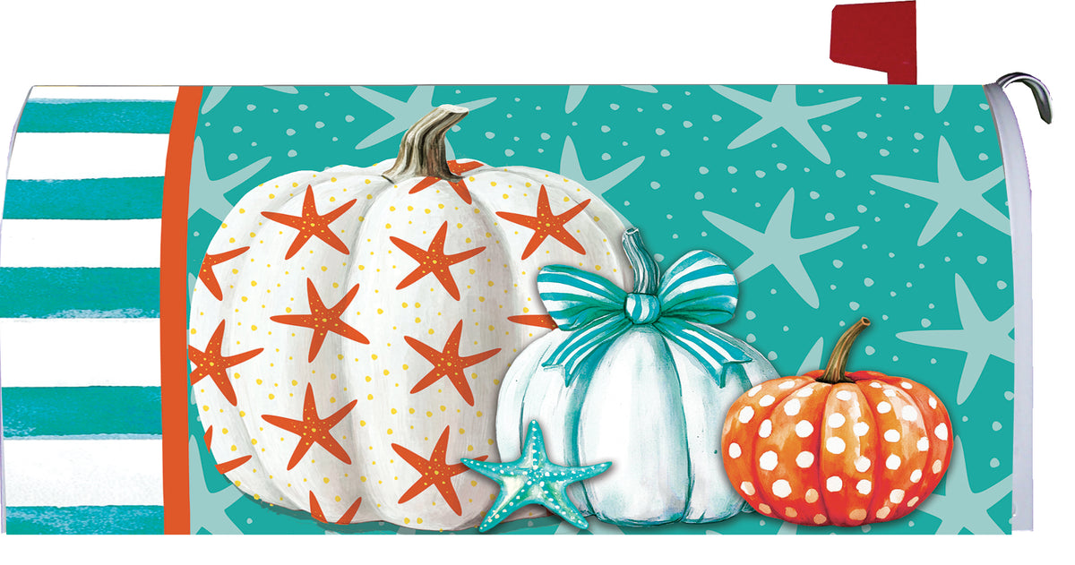 Starfish Pumpkin-Mailbox Makeover
