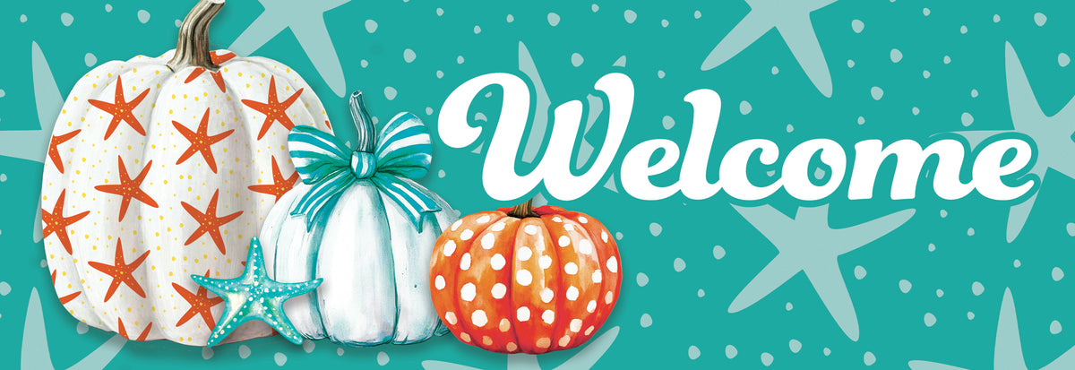 Starfish Pumpkin-Signature Sign