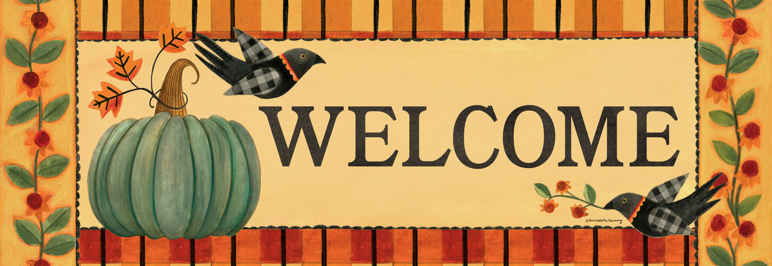 Folk Art Pumpkin-Signature Sign