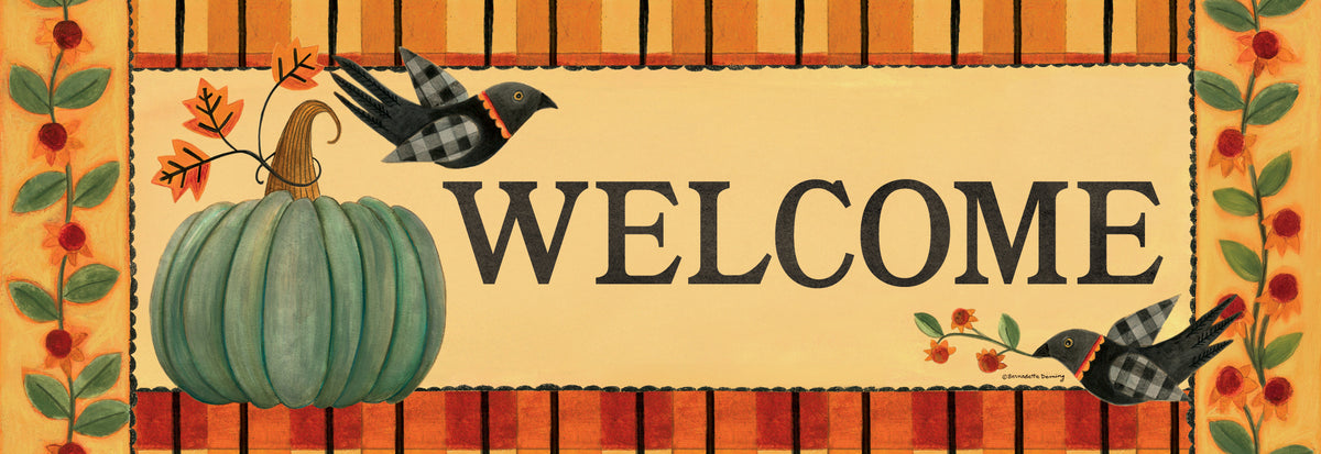 Folk Art Pumpkin-Signature Sign