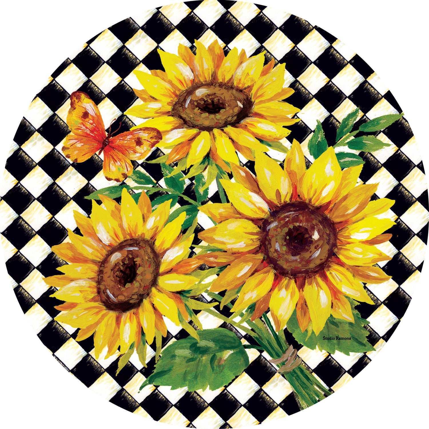 Sunflower Harlequin-Suncatcher