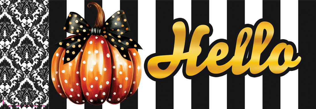 Elegant Pumpkin-Signature Sign