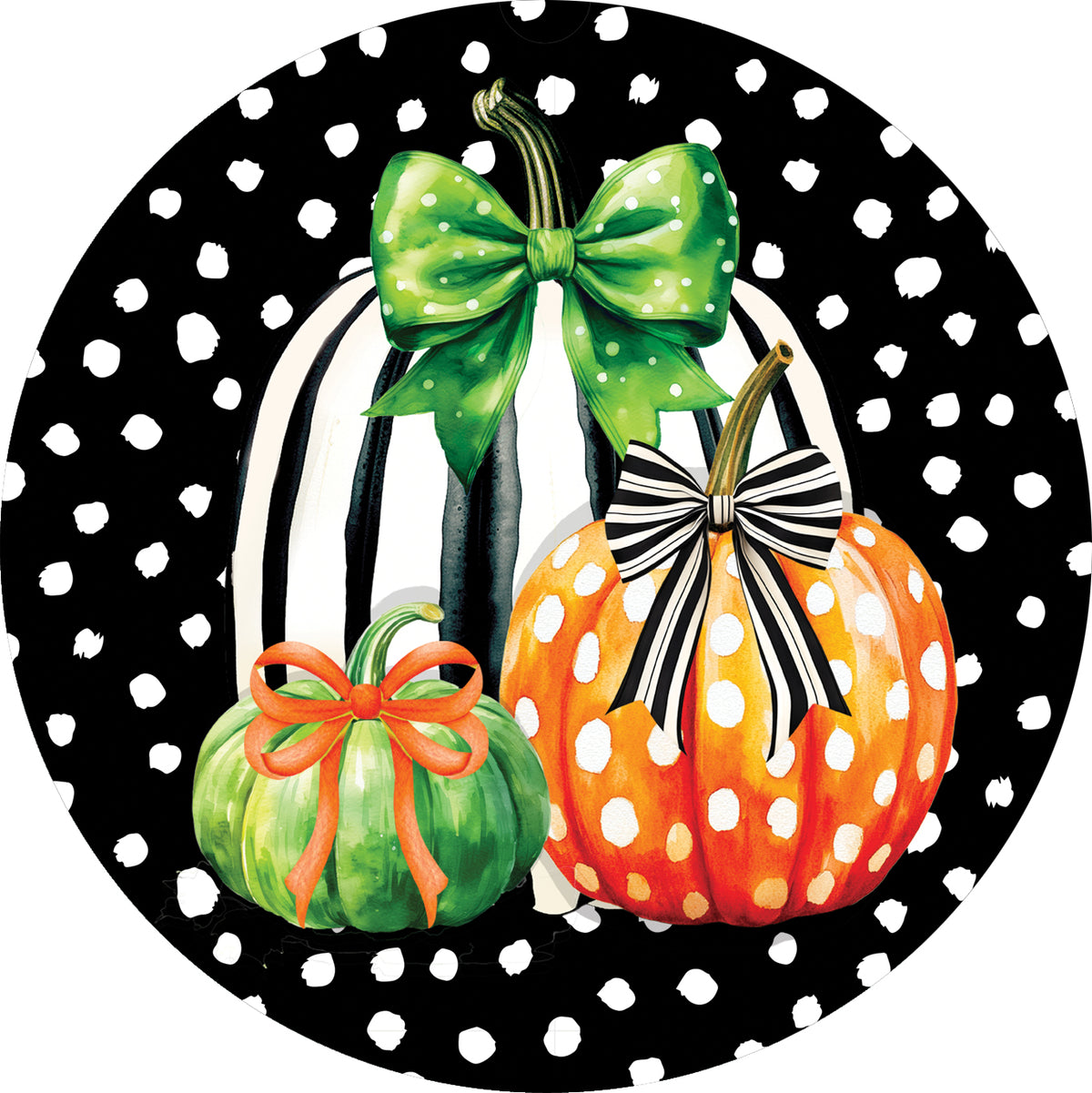 Pumpkin Stripes-Accent Magnet