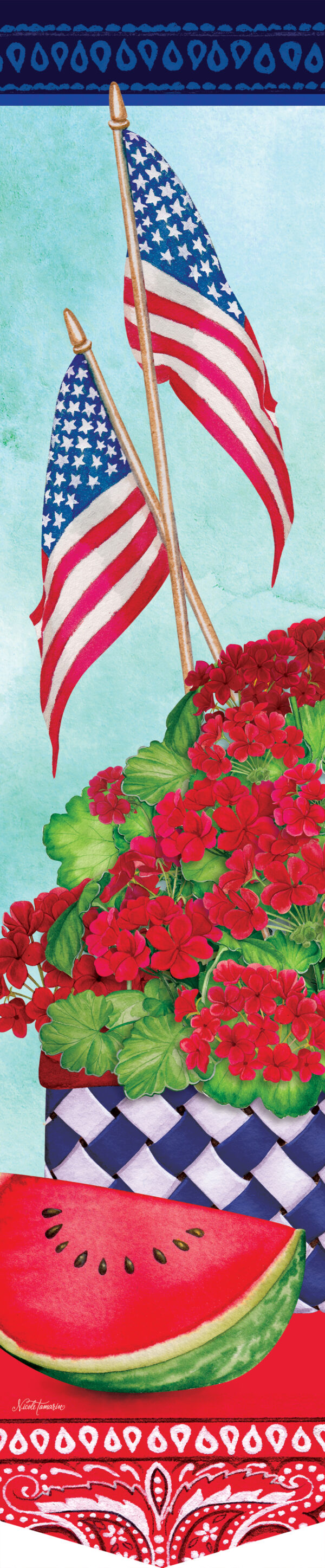Watermelon and Flags-Door Expression