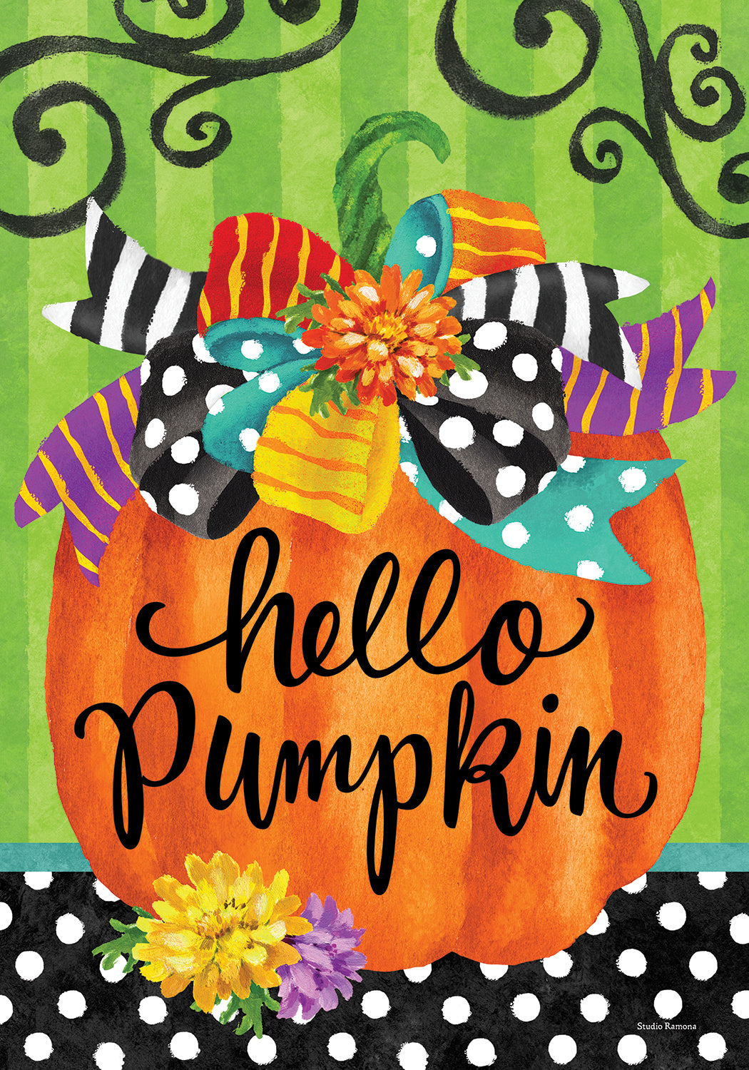 Hello Pumpkin-Flag