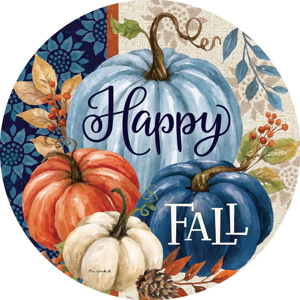 Pumpkin Blues-Suncatcher