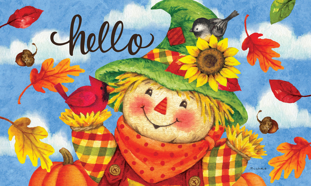 Hello Scarecrow- Floor Mat