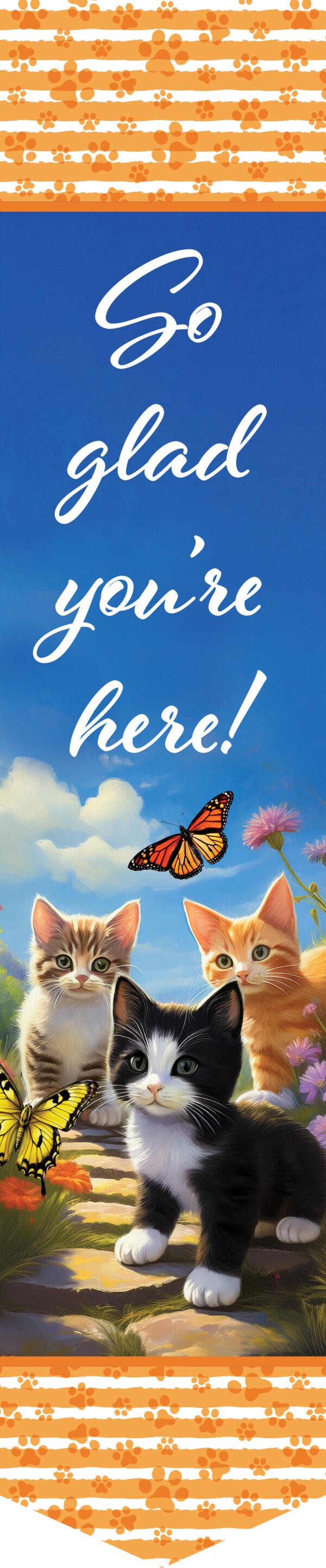 Kittens and Butterflies-Door Expression