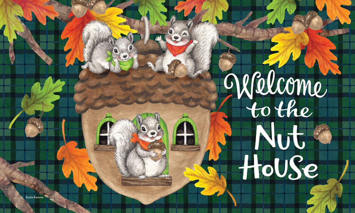 Nuthouse Squirrel- Floor Mat