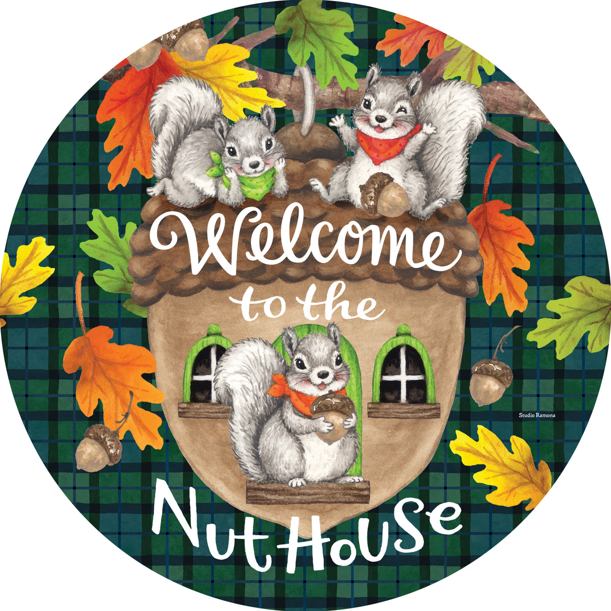Nuthouse Squirrel-Accent Magnet