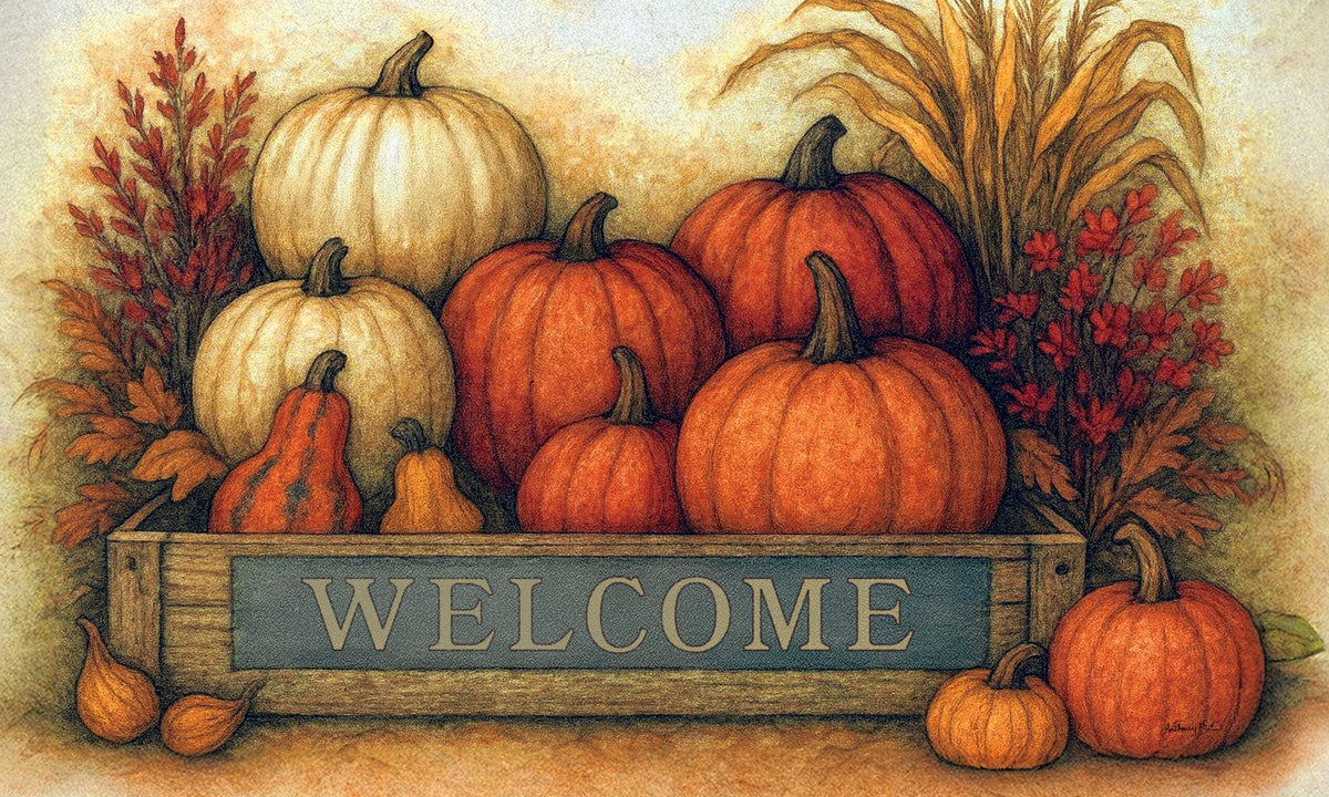 Rustic Pumpkins- Floor Mat