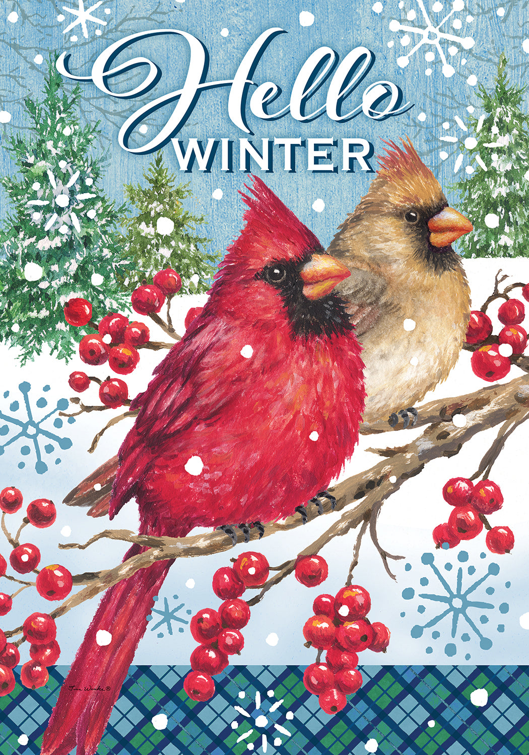 Winter Cardinal-Flag
